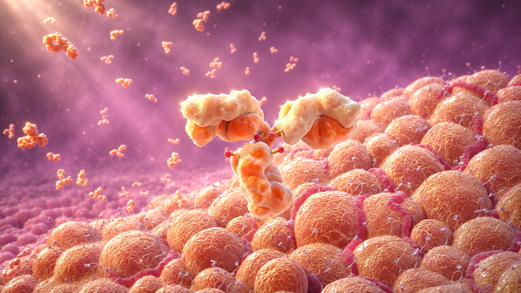 Cinematic antibody molecular animation by Zach Turner